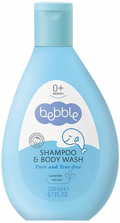 Bebble~Детский шампунь для волос и тела c экстрактом лаванды~Shampoo&Body wash