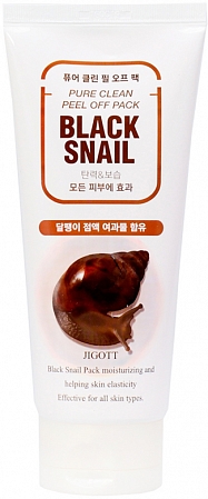 Jigott~Очищающая маска-пленка с экстрактом муцина черной улитки~Black Snail Pure Clean Peel Off Pack