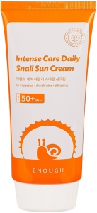 Enough~Солнцезащитный крем с муцином улитки~Intense Care Daily Snail Sun Cream SPF50+ PA+++