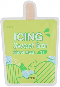 A`PIEU~Маска для улучшения общего состояния кожи с экстрактом дыни~Icing Sweet Bar Sheet Mask