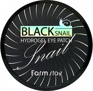FarmStay~Гидрогелевые патчи с экстрактом черной улитки~Black Snail Hydrogel Eye Patch