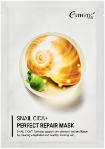 Esthetic House~Тканевая маска с муцином улитки~Snail Cica+Perfect Repair Mask