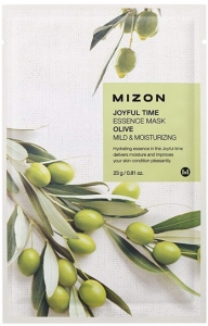 MIZON~Восстанавливающая тканевая маска с экстрактом оливы~Joyful Time Essence Mask Olive