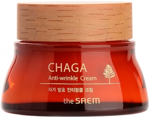 The Saem~Антивозрастной крем с экстрактом ферментированного гриба чага~Chaga Anti-wrinkle Cream