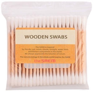 The Saem~Ватные палочки~Wooden Swab 100 шт
