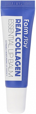 FarmStay~Суперувлажняющий бальзам для губ с коллагеном~Real Collagen Essential Lip Balm