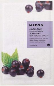 MIZON~Тканевая маска с экстрактом ягод асаи~Joyful Time Essence Mask Acai Berry